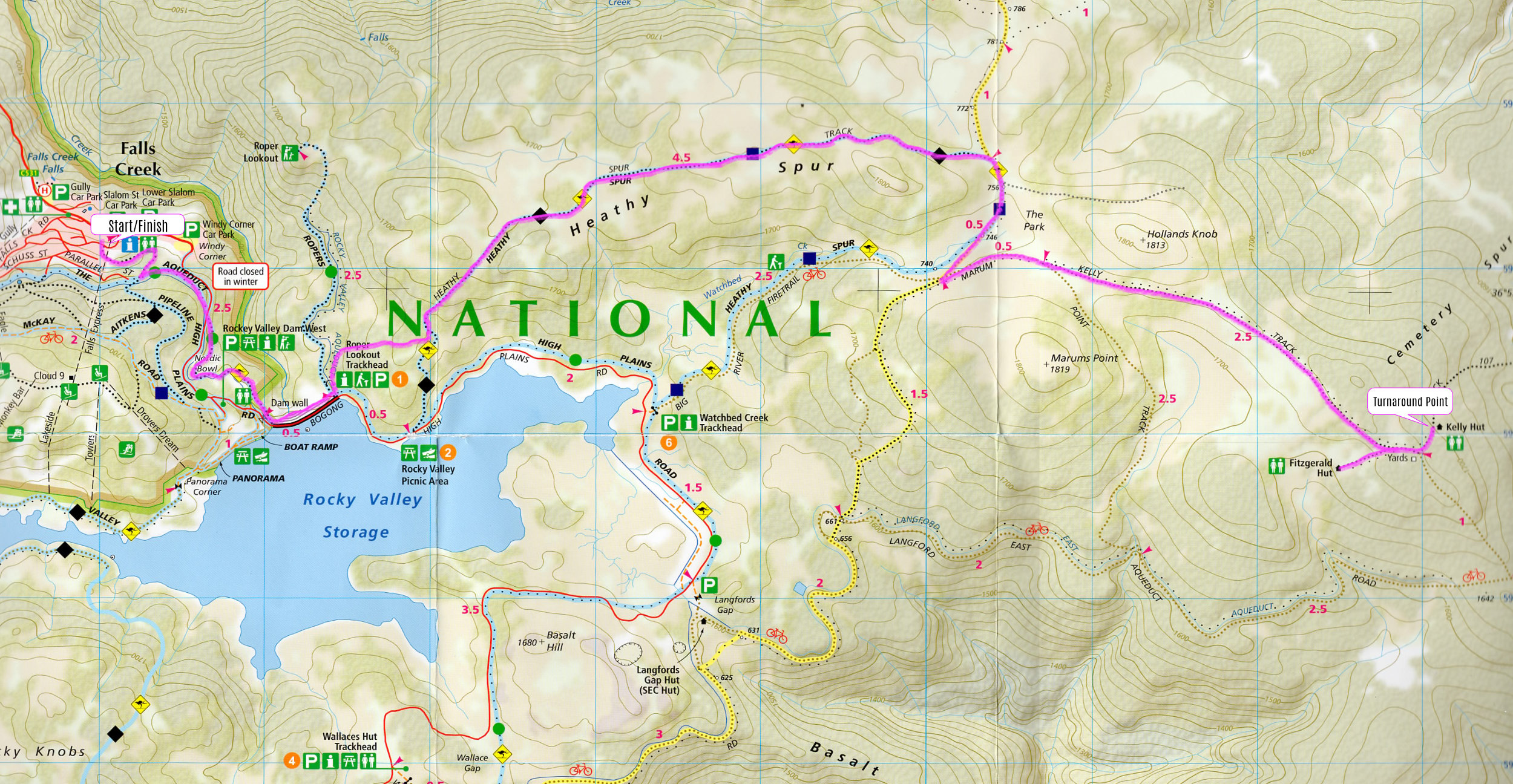 AC 25km course map